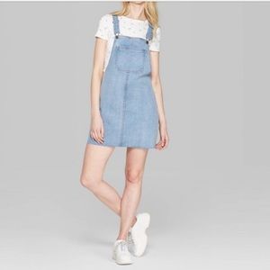 NWT wild fable denim overall dress